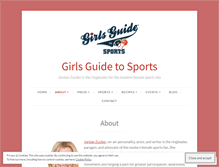 Tablet Screenshot of girlsguidetosports.com